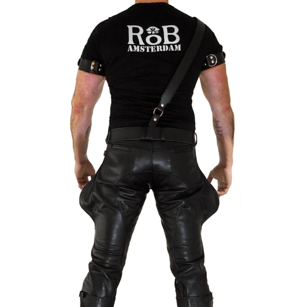 RoB Leder Breeches mit Sattel, bootcut & hinteren Blindtaschen