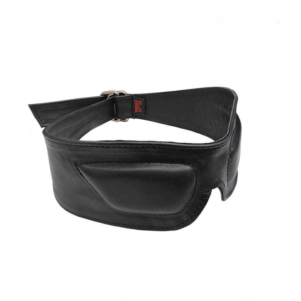 RoB Leather Blindfold with Padded Eyes