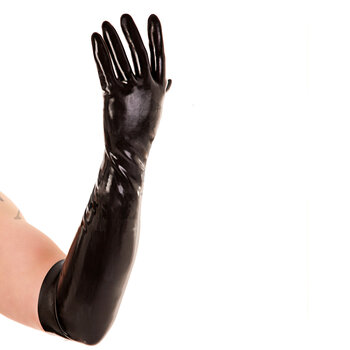 Rubber Ellenbogenhandschuhe