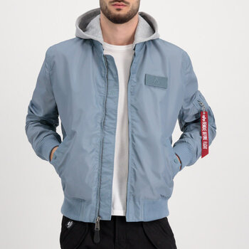 Alpha Industries MA-1 TT Hood Jacket Greyblue