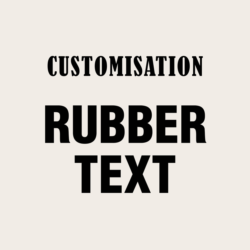 RoB Customisation: Rubber with Text