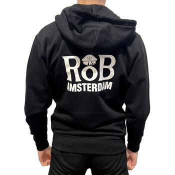 RoB Pullover mit Reißverschluss schwarz