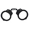  Nickel Plated Steel Handcuffs Black