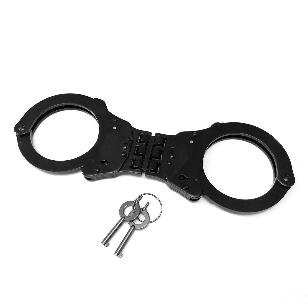 Handcuffs Triple Hinged Black