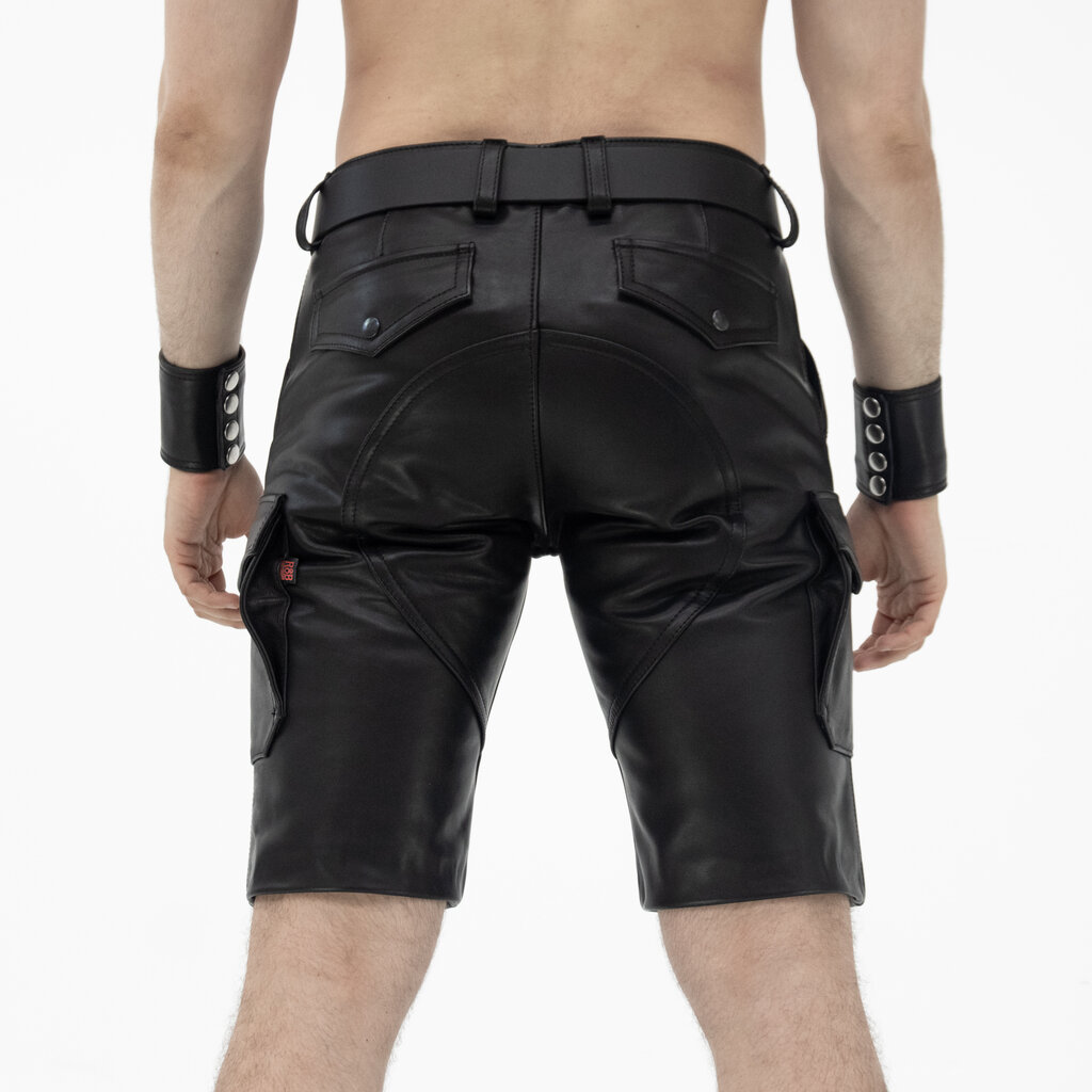 RoB Leren Cargo Shorts