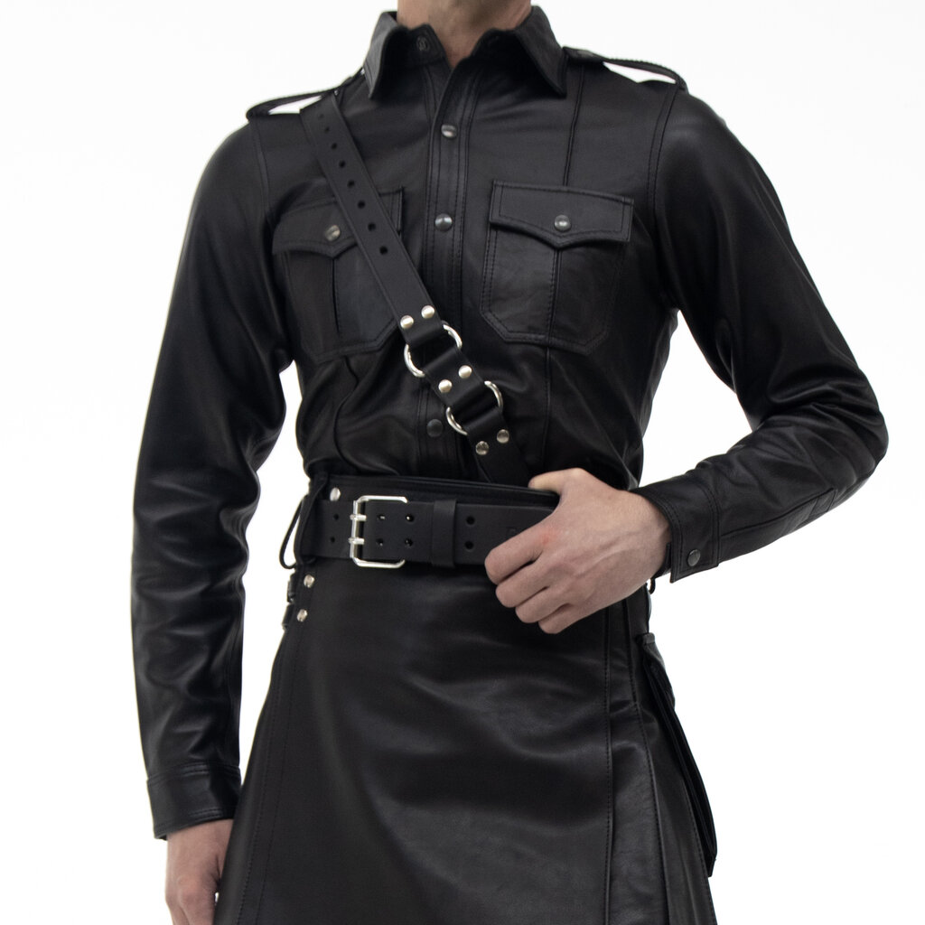 RoB Soft Leather Police shirt, Long sleeved