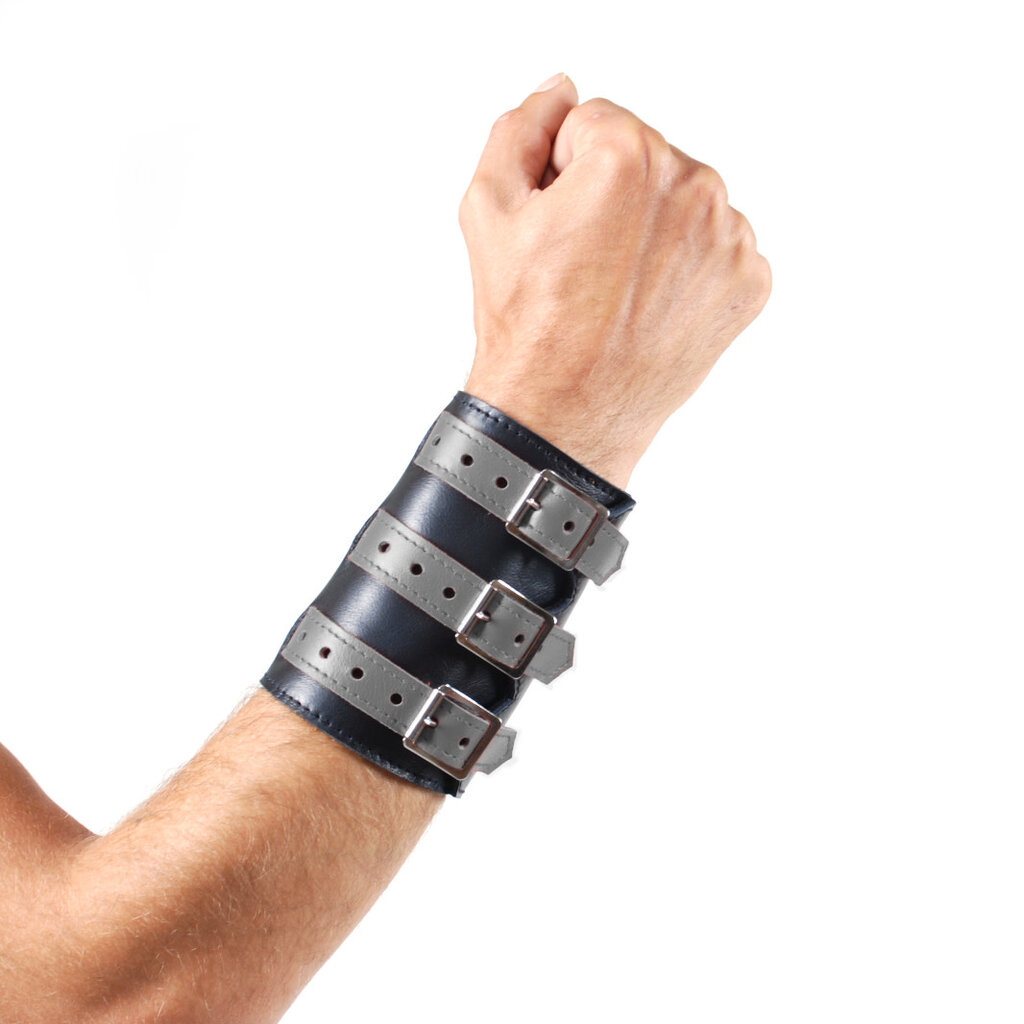 RoB Leather 3 Buckled Wristband