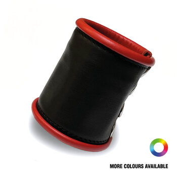 RoB Leather wrist wallet with colored piping