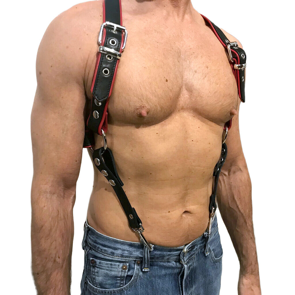 RoB Phalanx harness black with colored piping