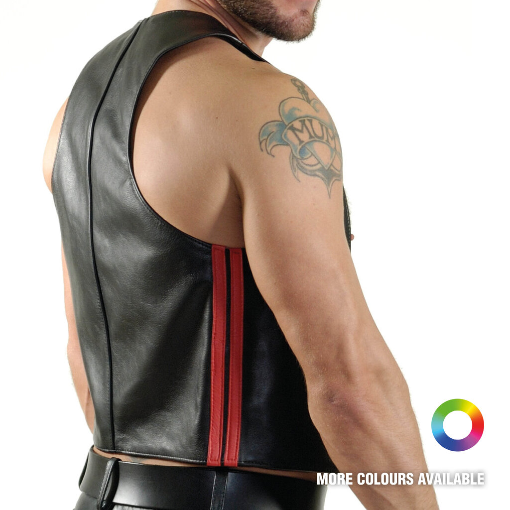 RoB Bartender waistcoat with double colored stripes