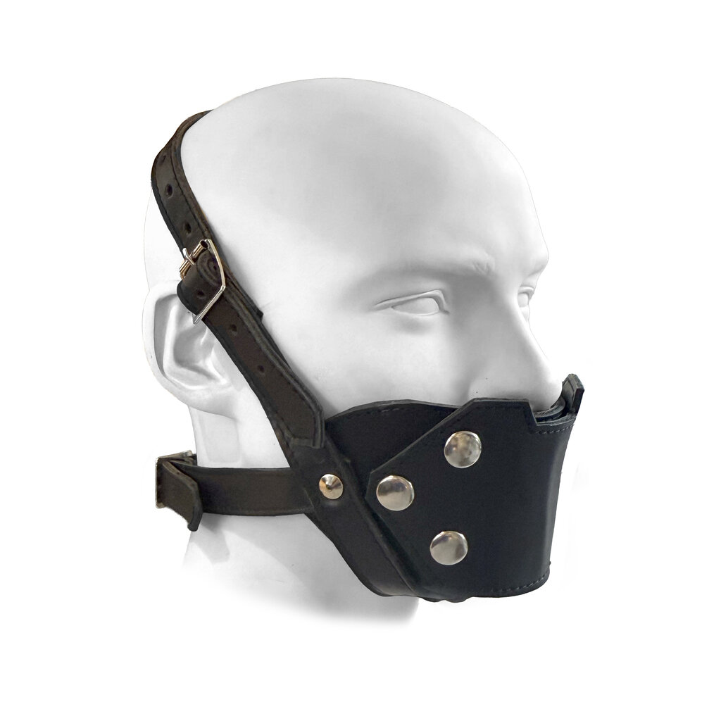 RoB Leder Kinnmaske mit auswechselbaren Mundstück