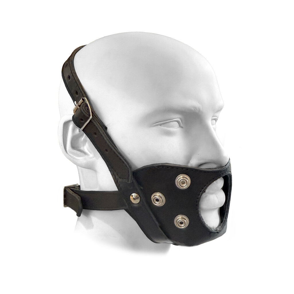 RoB Leder Kinnmaske mit auswechselbaren Mundstück