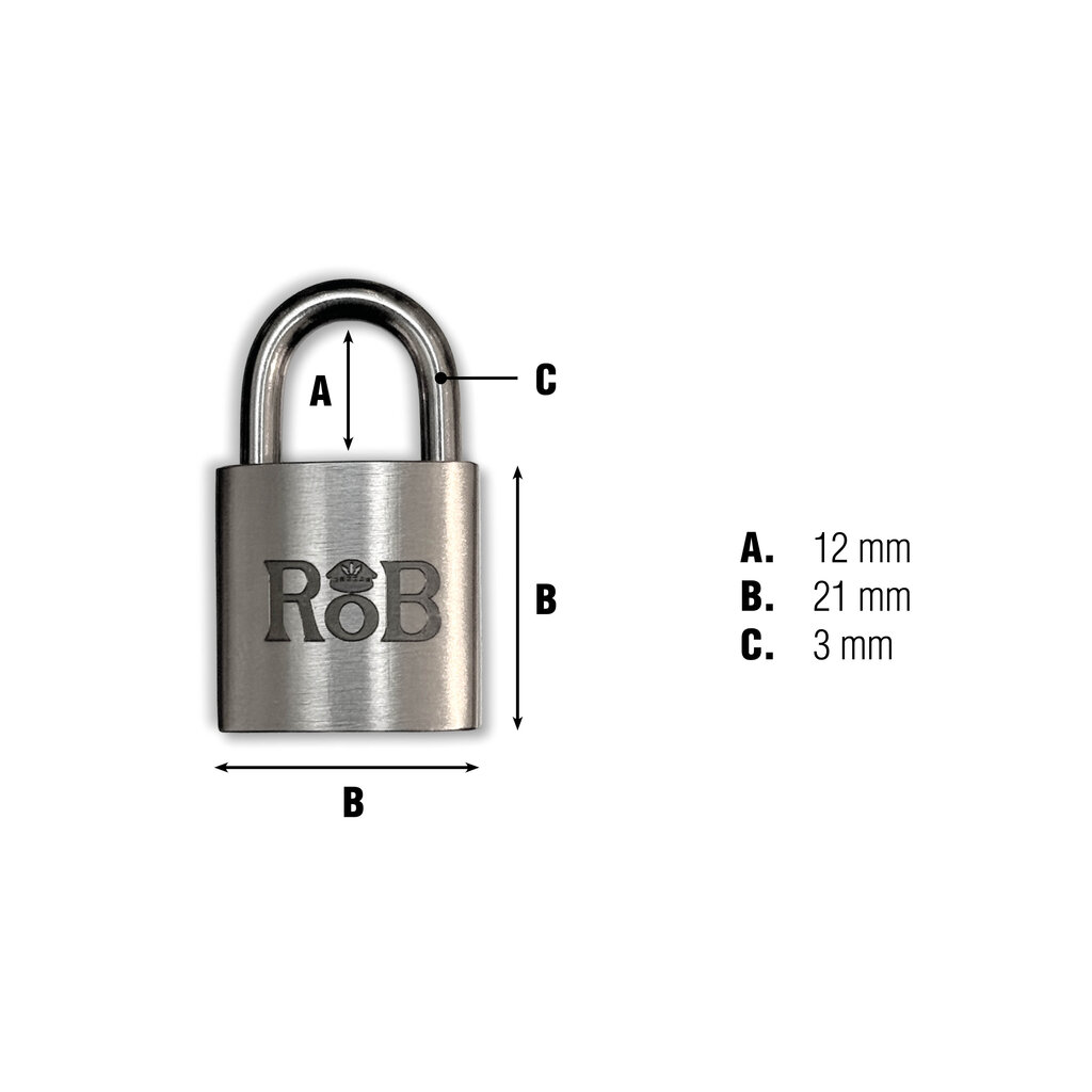 RoB Edelstahl-Vorhängeschloss für Fessel
