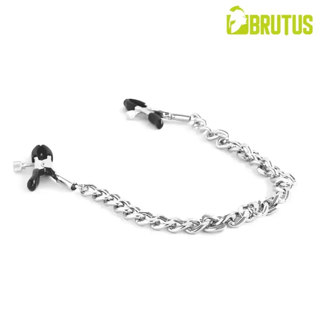 Brutus Crocodile Nipple Clamps Silver
