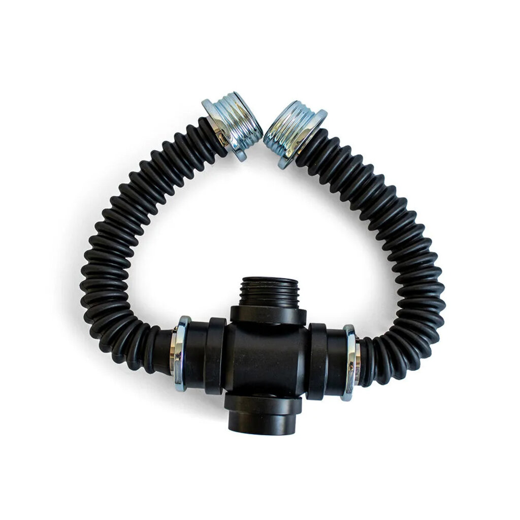 GasMaster Gas Mask Cross Adapter with hoses