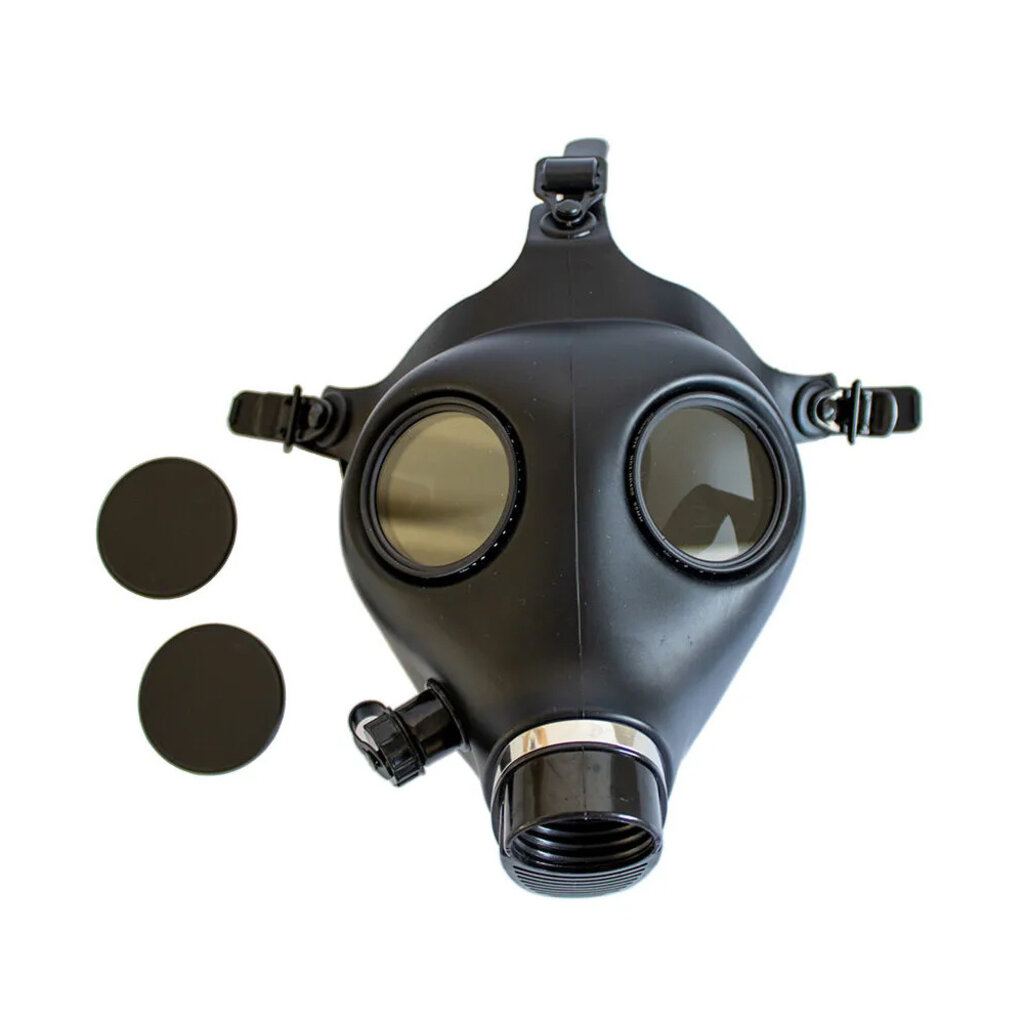 GasMaster Polarisierte Gläser der Alien-Gasmaske + Metall-Augenklammern