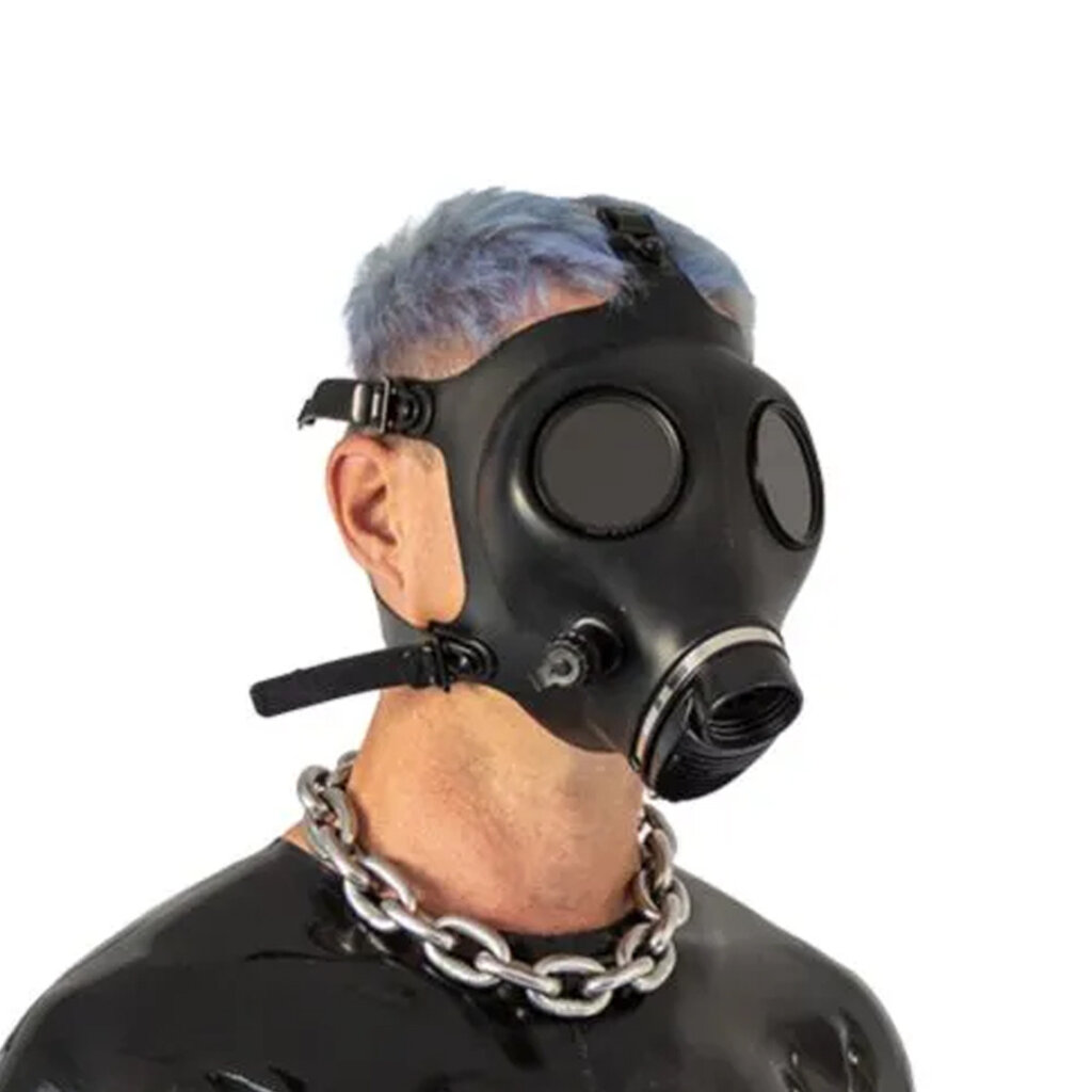 GasMaster Alien Gasmasker gepolariseerde lenzen + metalen oogkleppen