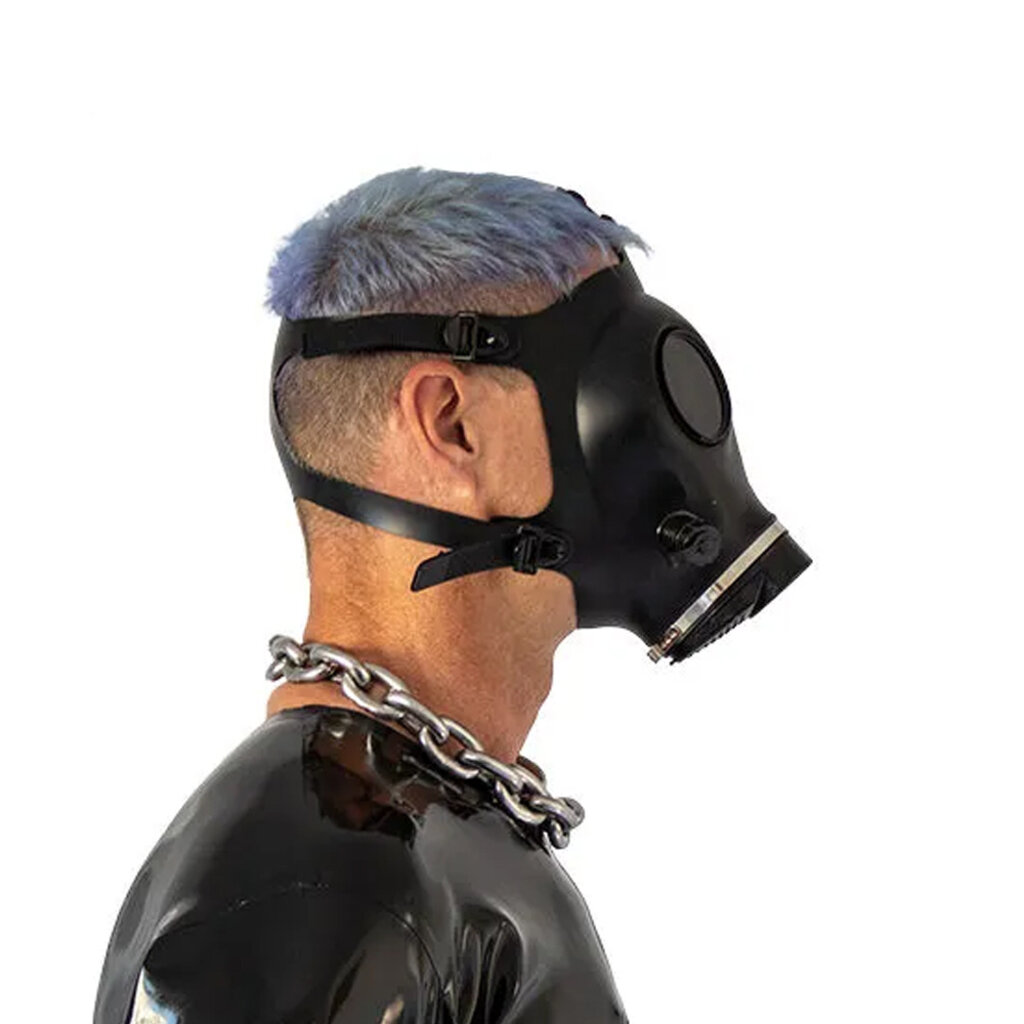 GasMaster Alien Gasmasker gepolariseerde lenzen + metalen oogkleppen