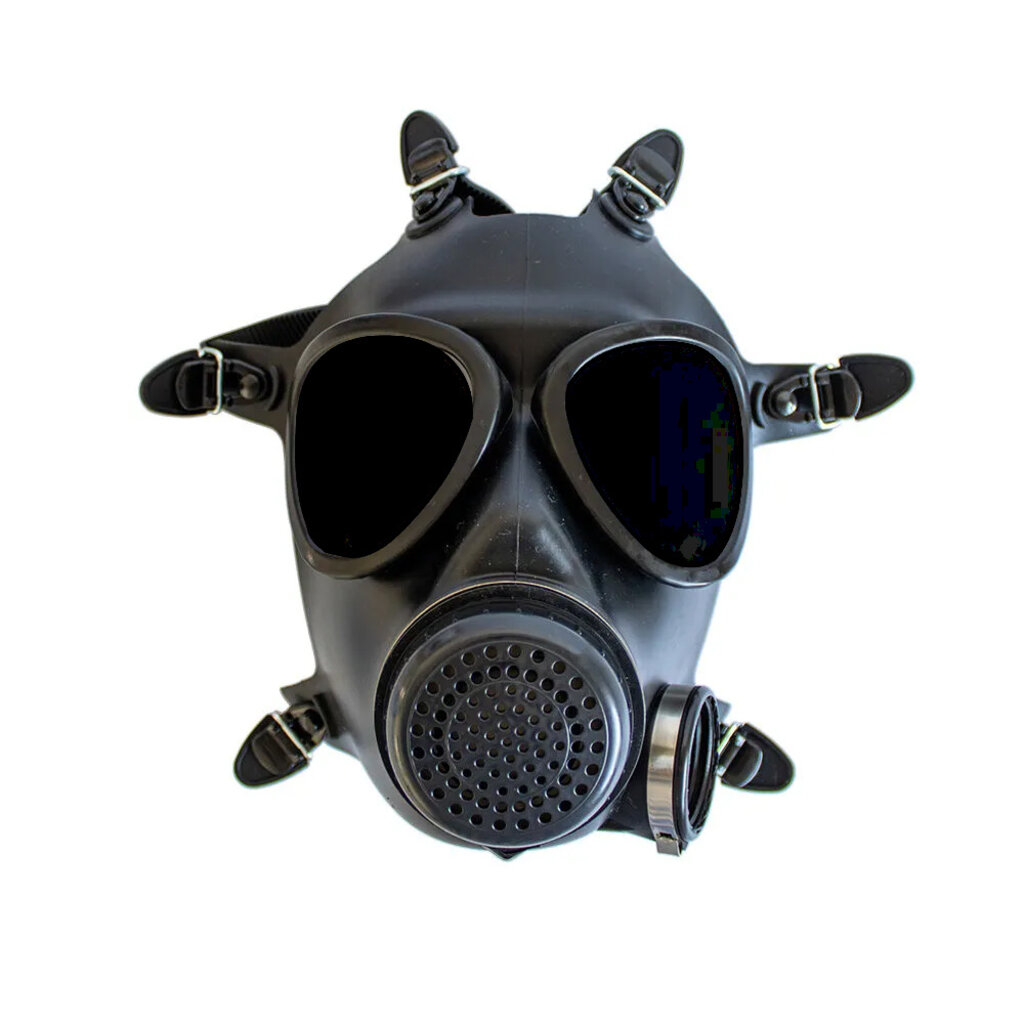 GasMaster Armee-Gasmaske mit schwarzen Gläsern