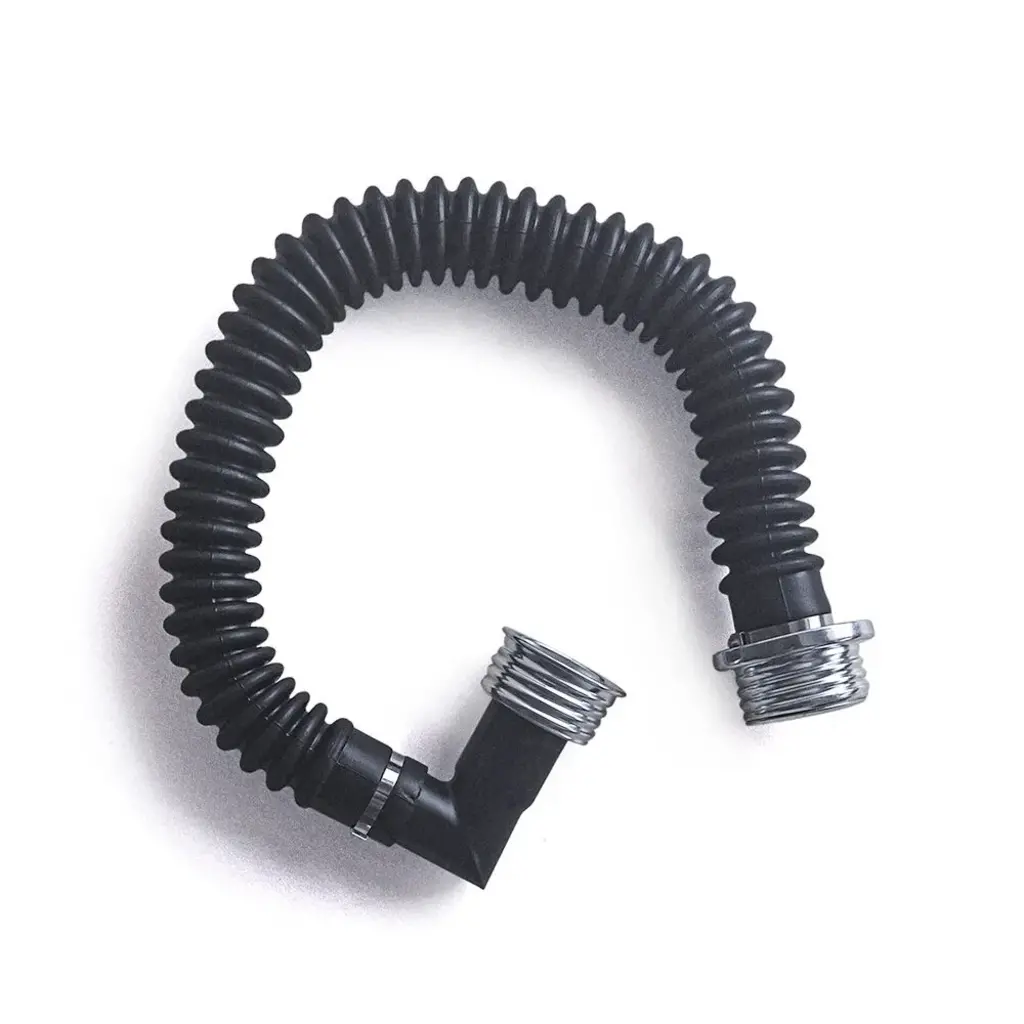 GasMaster Gas Mask Hose Angled Female Connector