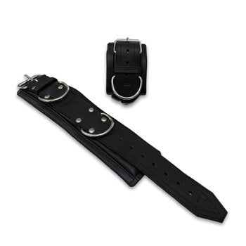 RoB Master's Choice Leather Ankle Restraints, Soft Padding