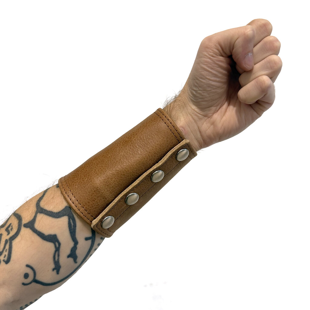 RoB Stallion Leren Gauntlet polsband met geldvak Deer