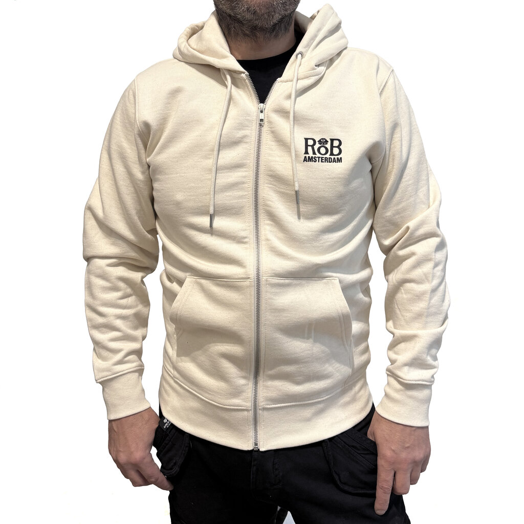 RoB RoB Pullover mit Reißverschluss Weiss