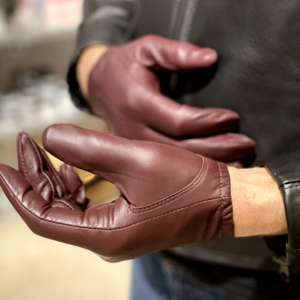 Tough Gloves Leather Police Gloves brown