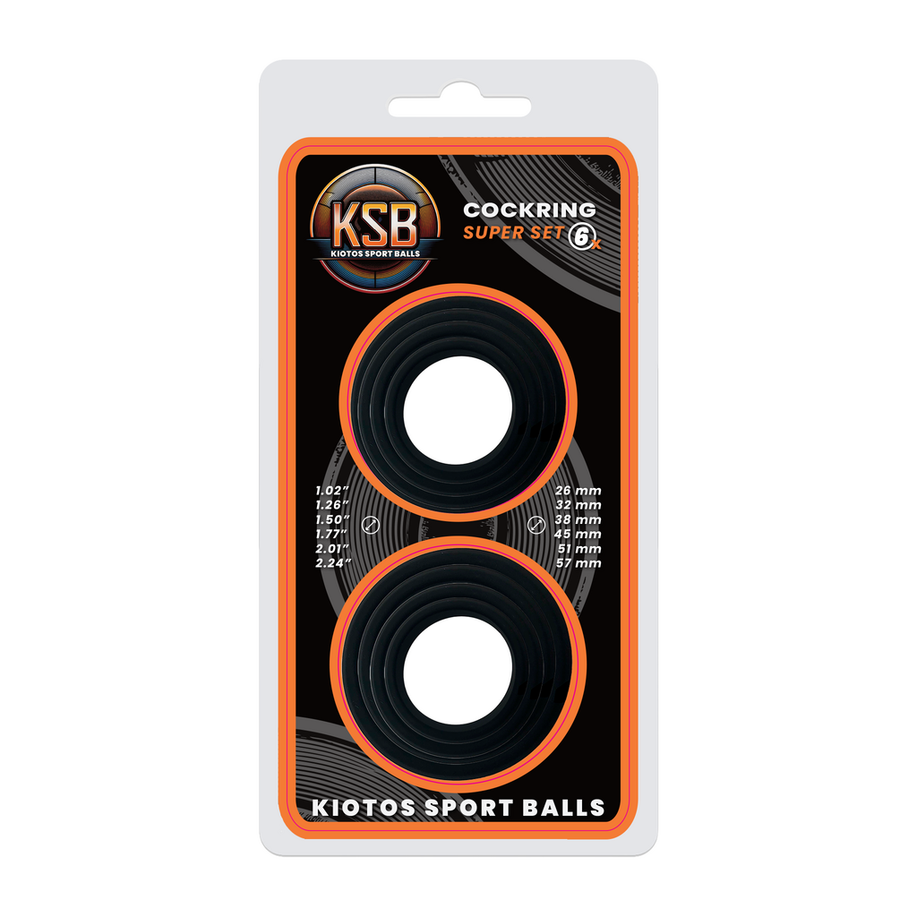 Kiotos Silicone Cockring Set 6 Sizes