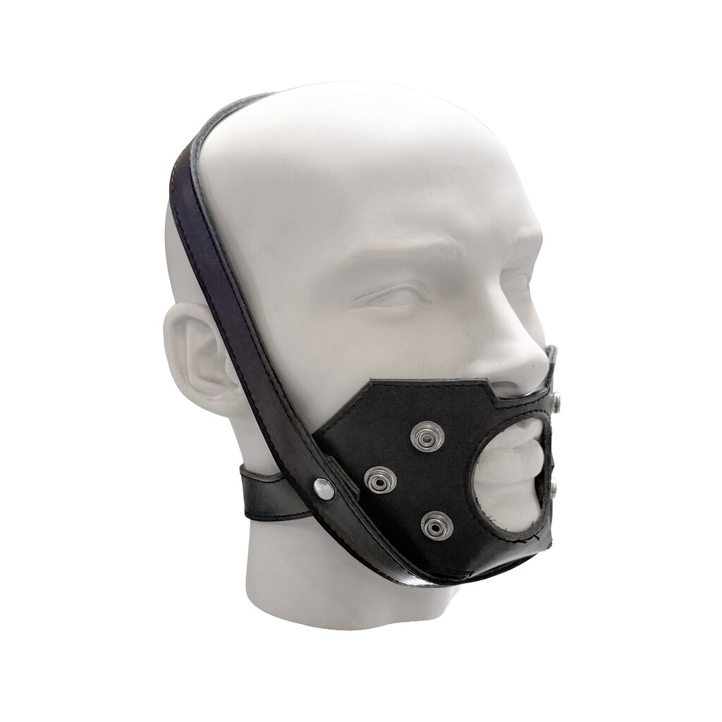 RoB Leren kin masker met uitwisselbaar mondstuk