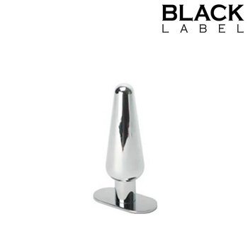 Black Label Stainless Steel Butt Plug Small
