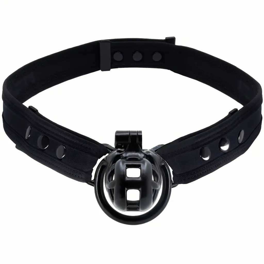 Mr. S Leather Neoprene Chastity Waist Strap Black