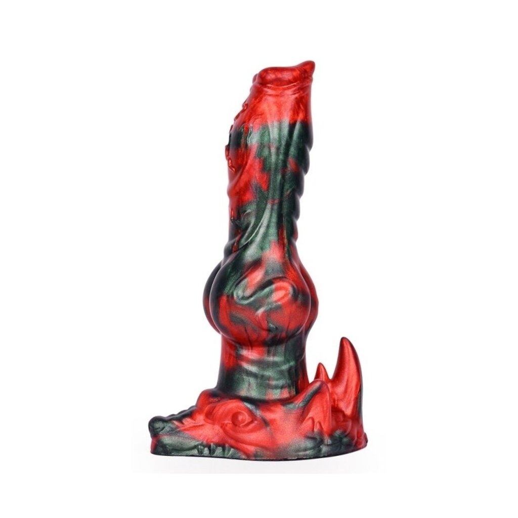 Monstered Dildo AKORIX 17 x 6 cm Black and Red