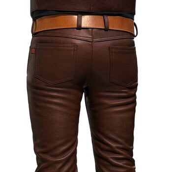 RoB Stallion Leather Hipster Pants Grizzly