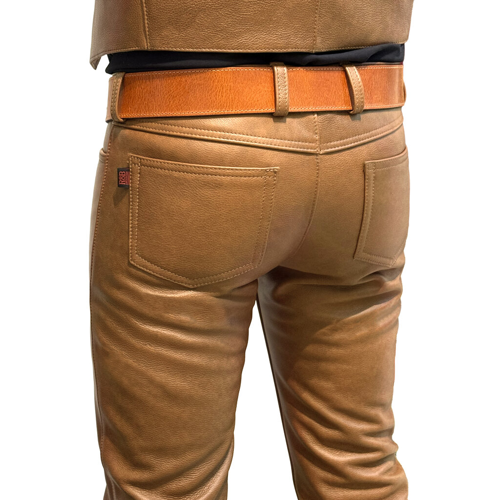 RoB Stallion Leather Hipster Pants Deer
