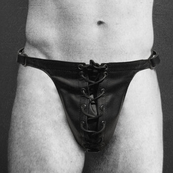 RoB Leren Vetersluiting Posing Pouch