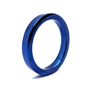 Black Label BlueBoy Stainless Steel Flat Cockring 8 mm thick