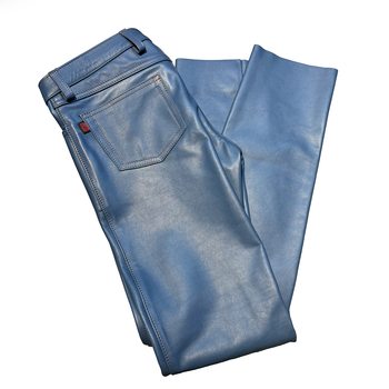 RoB Stallion Leather Hipster Pants Light Denim