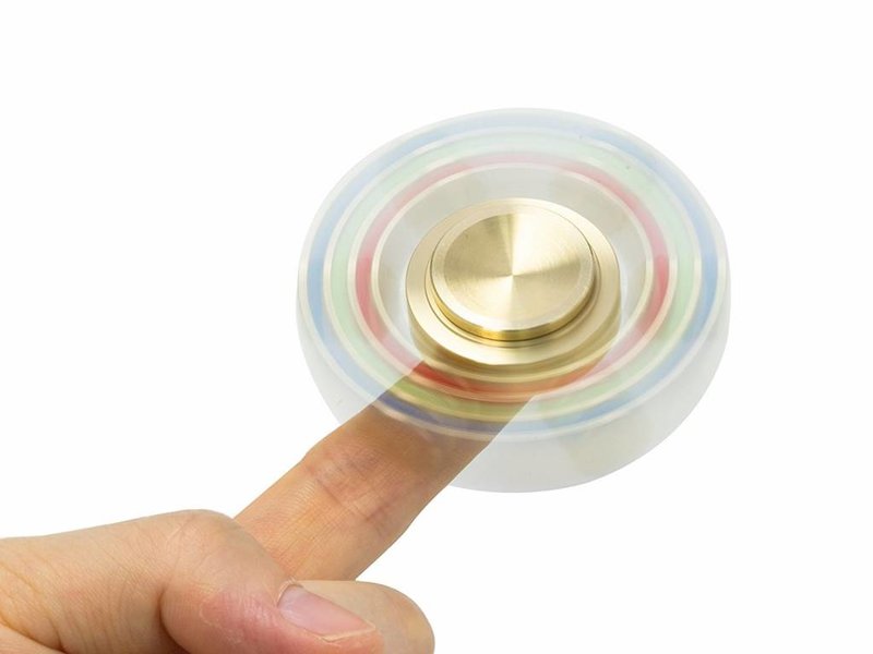 Fidget Spinner Goud Deluxe met 6 zijden