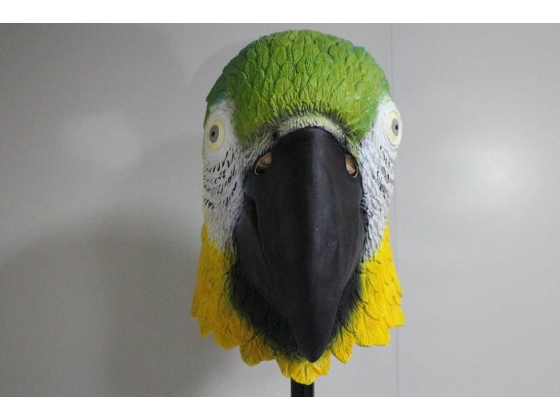 Masque d'oiseau Perroquet aras bleu et jaune