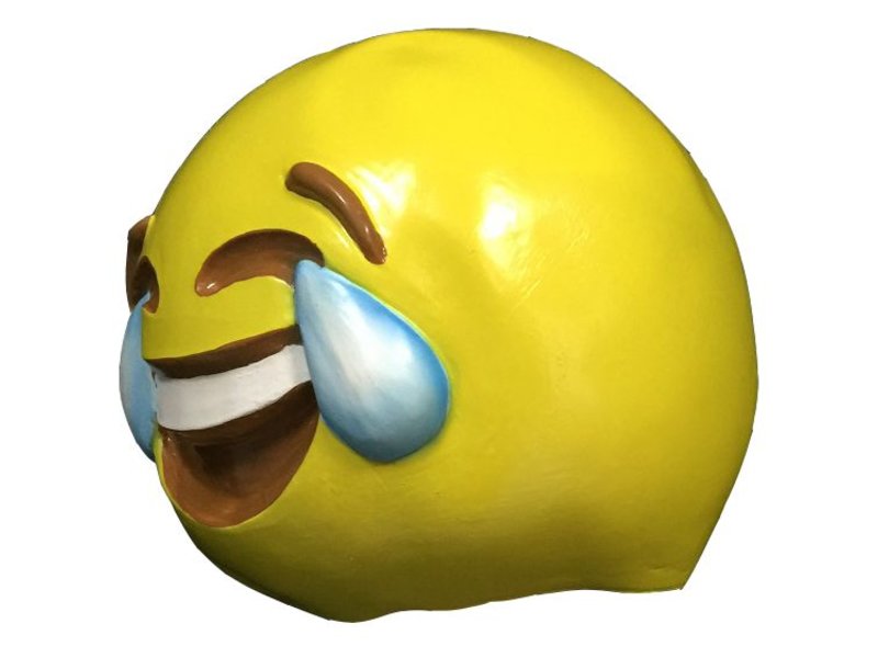 Emoji masker 'Huilende lach' (emoticon)