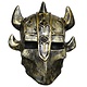 Knight mask 'helmet with horns'
