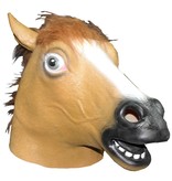 Brown horse mask