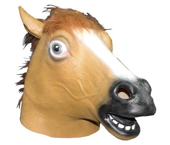 Brown horse mask