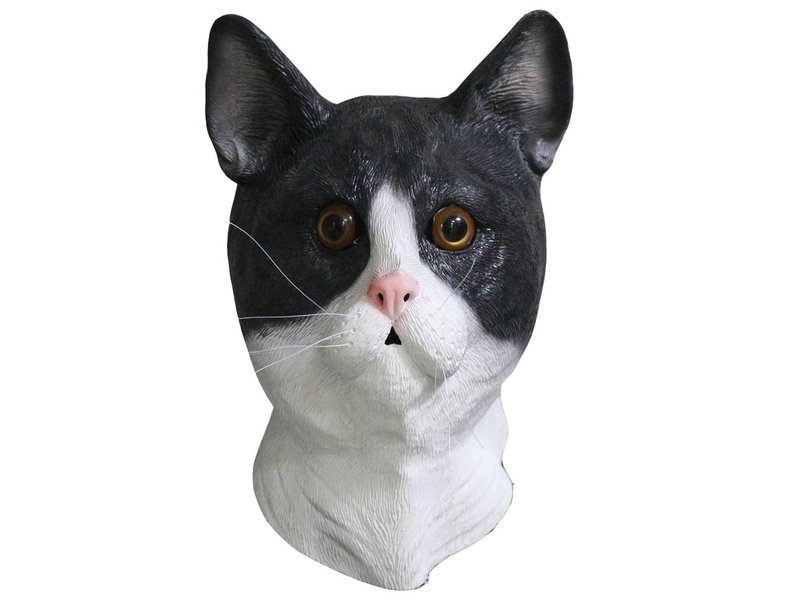 Cat mask (black and white)