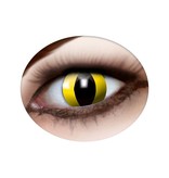 Cat eye lenses yellow | Safe Colored party lenses