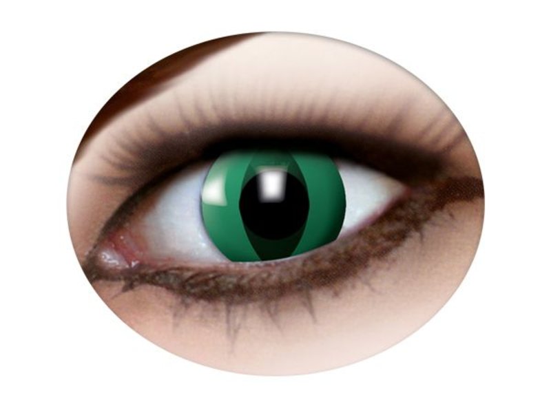 Cat eye lenses green