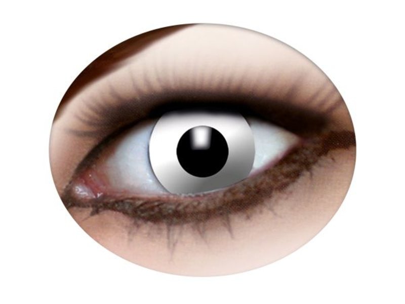 Lentilles de contact iris blanc (lentilles festives colorée)
