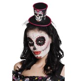 Serre-tête chapeau  ‘La Flaca’ (Couronne Dia de los Muertos)