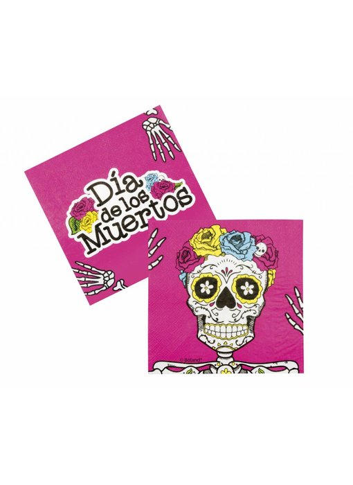 12 Dia de los Muertos napkins